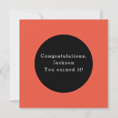 Happy Sober-Jubiläumskarte Karte (Rückseite)