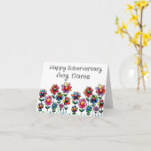 Happy Soberversary nüchterne Geburtstagskarte Karte (Gelbe Blume)