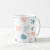 Happy Soft Pastel Nahtloses Muster Kaffeetasse (VorderseiteRechts)