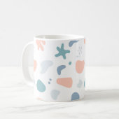 Happy Soft Pastel Nahtloses Muster Kaffeetasse (Vorderseite Links)