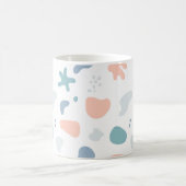 Happy Soft Pastel Nahtloses Muster Kaffeetasse (Mittel)