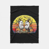 Happy Soky Camng Crew Halloween Campfire Fleecedecke (Vorderseite)