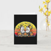 Happy Soky Camng Crew Halloween Campfire Karte (Gelbe Blume)