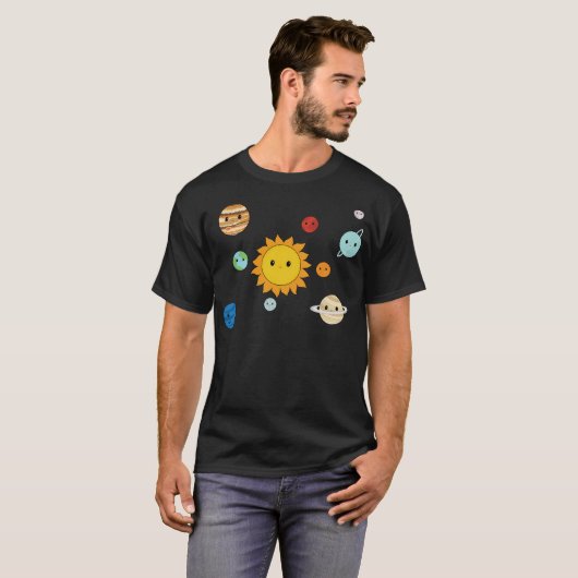 Happy Solar System T-Shirt (Vorne ganz)