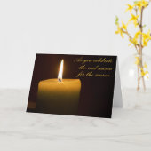 Happy Solstice Flame Karte (Gelbe Blume)