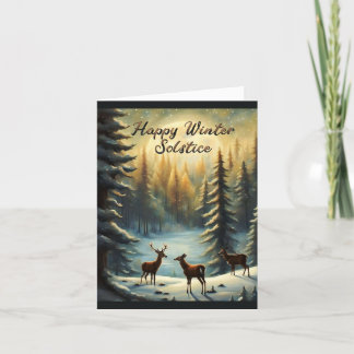 Happy Solstice & Heathens Grüße Karte