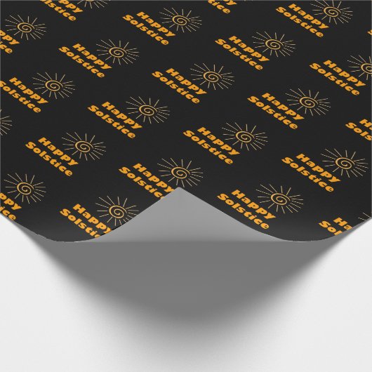 Happy Solstiz Geschenkpapier (Ecke)