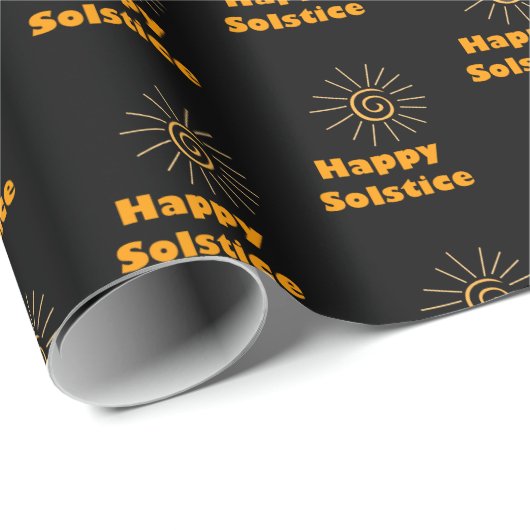 Happy Solstiz Geschenkpapier (Rolleneckpunkt)