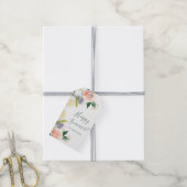 Happy Sommer Blumenkraut weiß rot Rosa Geschenkanhänger (Mit Garn)