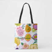 Happy Sommer Zeit bunte Frucht Muster hell Tasche (Vorderseite)