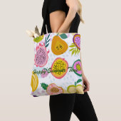 Happy Sommer Zeit bunte Frucht Muster hell Tasche (Von Nahem)