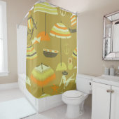Happy Sommertime Fun Seamless Muster Duschvorhang (Beispiel)