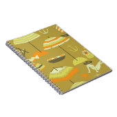 Happy Sommertime Fun Seamless Muster Notizblock (Rechte Seite)