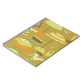 Happy Sommertime Fun Seamless Muster Notizblock (Linke Seite)