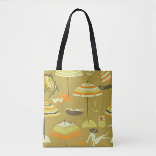 Happy Sommertime Fun Seamless Muster Tasche
