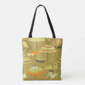 Happy Sommertime Fun Seamless Muster Tasche (Rückseite)