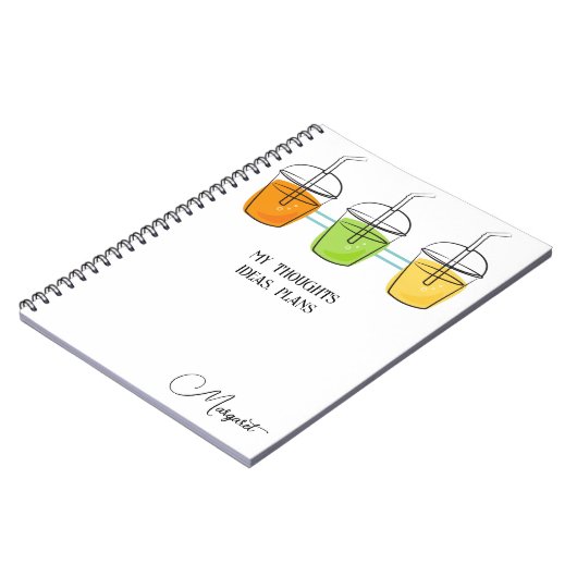 Happy Sommertime Spiral Planner, Notizblock (Linke Seite)