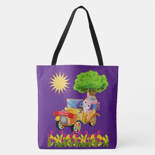 Happy Sommerzeit Tote Bag Tasche (Vorderseite)
