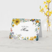 Happy Sonnenblume und Frühlingsblume Karte (Gelbe Blume)