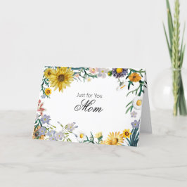 Happy Sonnenblume und Frühlingsblume Karte