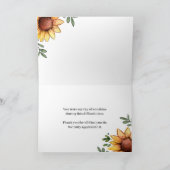 Happy Sonnenblumen Danke Ihrer Karte (Innenseite)