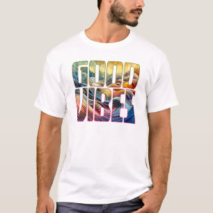 Happy Sounds Good Vibes Color Burst T-Shirt