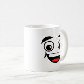 Happy Soy Face Coffee Tasse (VorderseiteRechts)