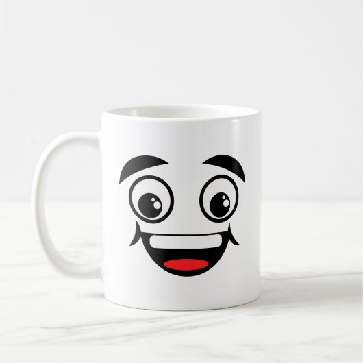 Happy Soy Face Coffee Tasse (Links)