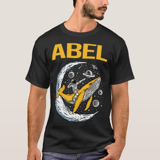 Happy Space - Abel Name T-Shirt (Vorderseite)