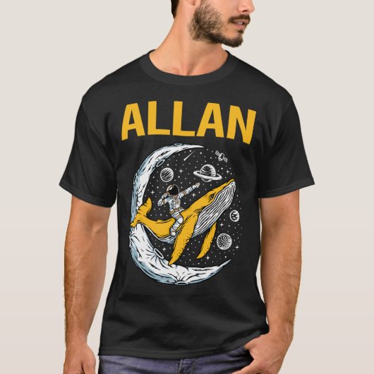 Happy Space - Allan Name T-Shirt (Vorderseite)