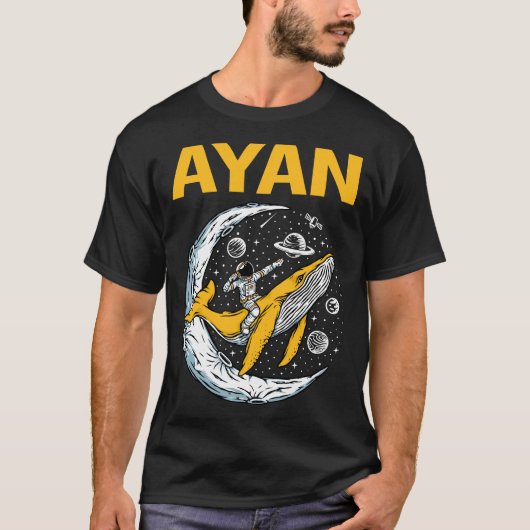 Happy Space - Ayan Name T-Shirt (Vorderseite)