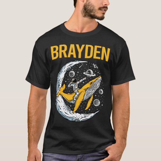Happy Space - Brayden Name T-Shirt (Vorderseite)
