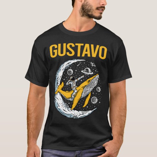 Happy Space - Gustavo Name T-Shirt (Vorderseite)