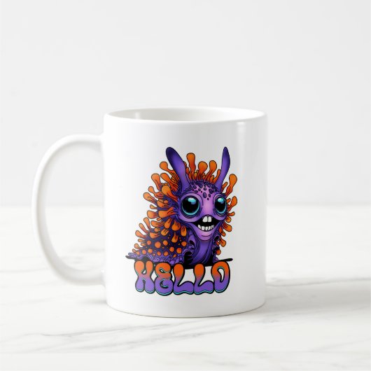 Happy Spanish Shawl Nudibranches Kaffeetasse (Links)