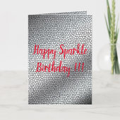 Happy Sparkle Birthday Karte (Vorderseite)