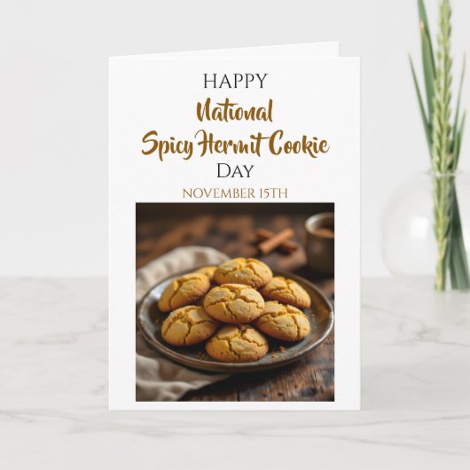 Happy Spicy Hermit Cookie Day | Nov 15th Karte (Vorderseite)