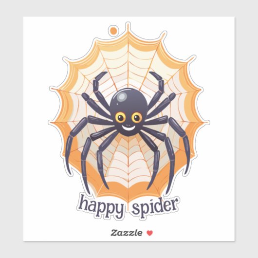 Happy Spider Aufkleber (Blatt)