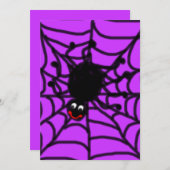 Happy Spider Einladung (Vorne/Hinten)