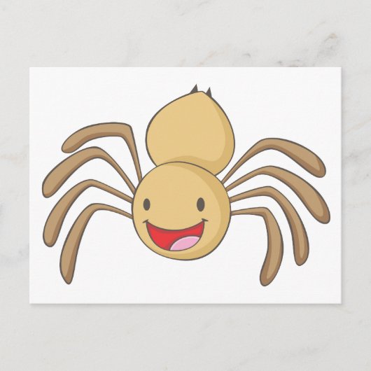 Happy Spider Postkarte (Vorderseite)