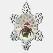 Happy Spider Schneeflocken Zinn-Ornament (Rechts)