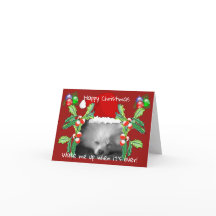 Happy Spitz Welpe Weihnachten