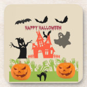 Happy Spooktastic Halloween Getränkeuntersetzer (Vorderseite)