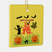 Happy Spooktastic Halloween Keramikornament (Rechts)