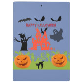 Happy Spooktastic Halloween Klemmbrett (Rückseite)