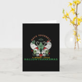 Happy Spooky HallowDankeMas Halloween F Karte (Gelbe Blume)