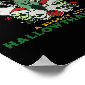 Happy Spooky HallowDankeMas Halloween F Poster (Ecke)
