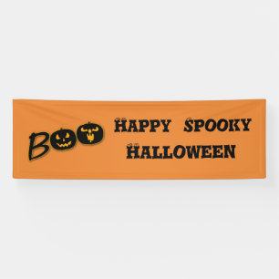 Happy Spooky Halloween BOO Pumpkins anpassen Banner