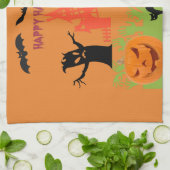 Happy Spooky Halloween Geschirrtuch (Gefaltet)