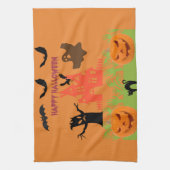 Happy Spooky Halloween Geschirrtuch (Vertikal)