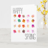 Happy Spring Bright farbenfrohe Blume Karte (Gelbe Blume)